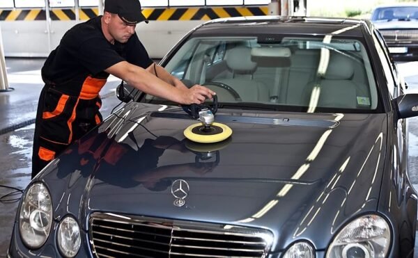 Exterior body polish Sedan car